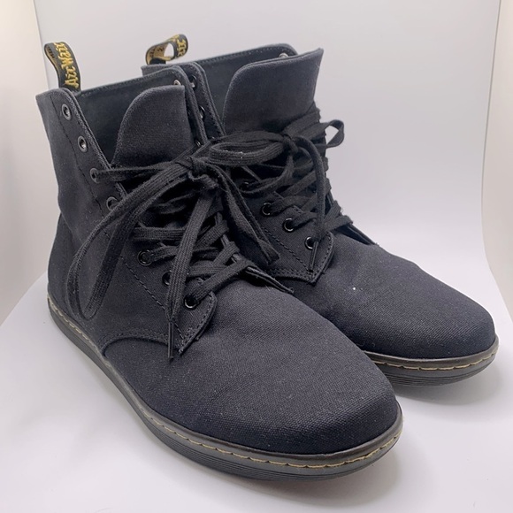 Dr. Martens Other - DR.MARTEN’S Alfie Black  Canvas Lace Up Boots size US 13